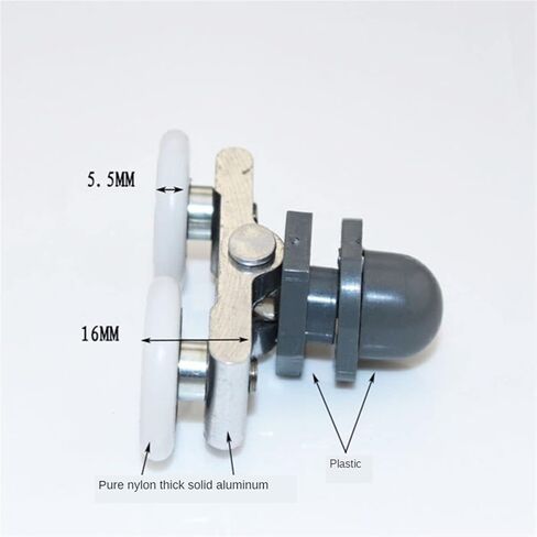 19 23 25 27mm Glass Sliding Door Swinging Double Wheel Pulley Bearing Rollers Runners Wheels 1Pcs(23mm) in Saudi Arabia