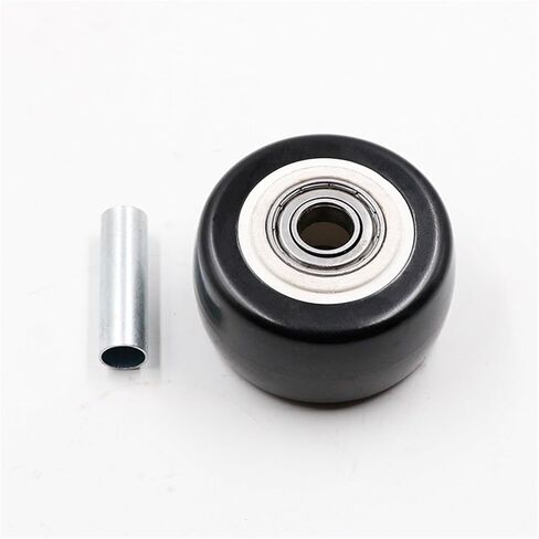 4 PCS 1.5 2 2.5inch Rubber Wheel Single Wheel Black دوارة Castor عجلات الأثاث العربة (2 بوصة) in Saudi Arabia