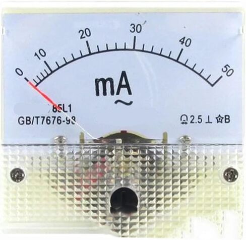 85L1-mA 2mA 3mA 5mA 10mA 15mA 20mA 30mA AC White Plastic Shell Analog Panel 1Pcs(2MA) in Saudi Arabia