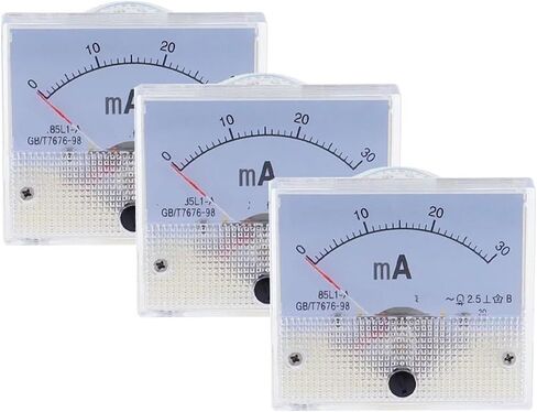 85L1-mA 2mA 3mA 5mA 10mA 15mA 20mA 30mA AC White Plastic Shell Analog Panel 1Pcs(2MA) in Saudi Arabia