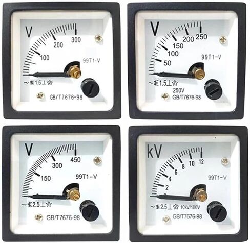99T1-V Pointer 48 * 48 Mm AC Voltmeter 250V 300V 450V 500V 48x48mm Analog Volt Meter 1Pcs(500V) in Saudi Arabia