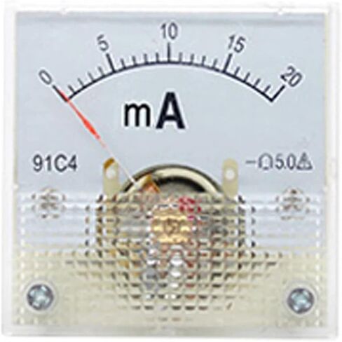 91C4 Class Ampere Analog Panel Meter Ammeter DC 100uA 20mA 30mA 500mA 0-1A 2A 3A 5A 10A 15A 20A 30A 1Pcs(50MA) in Saudi Arabia