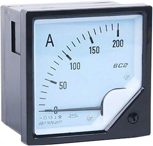 DC Meter 6C2 Analog Panel Ammeter AMP Ampere Current Gauge 6C2-A 30A 50A 75A 100A 200A 500A 750A 75mV 1Pcs(200A 75MV) in Saudi Arabia