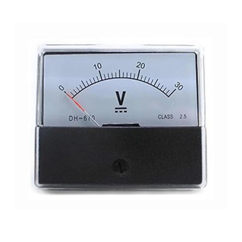 DH-670 مؤشر التناظرية DC Voltmeter 5V 10V 15V 20V 30V 50V 100V 70 * 60MM 0-500V 1PCS (500V) in Saudi Arabia