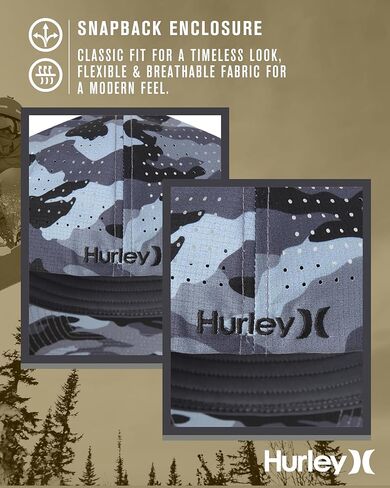 Hurley Men's Baseball Cap - Sweat-Wicking Fitted Baseball Hats for Men (S-XL) in Kuwait