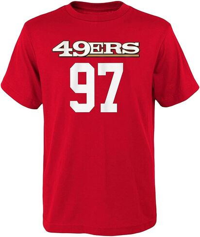 Nick Bosa San Francisco 49ers #49 Red Youth 8-20 Mainliner Name and Number T-Shirt in Saudi Arabia