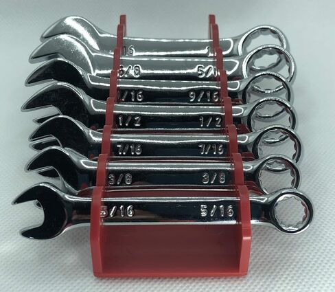 Protoco Stubby Wrench Rack Case, Tool Organizer for Tool Box, Tool Cart or Wall Mounted - Green, 10-Piece Holder, Magnetic in Saudi Arabia