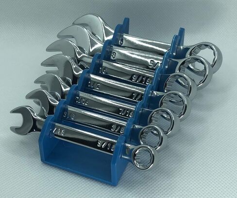 Protoco Stubby Wrench Rack Case, Tool Organizer for Tool Box, Tool Cart or Wall Mounted - Green, 10-Piece Holder, Magnetic in Saudi Arabia