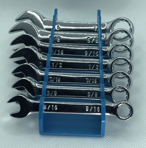 Protoco Stubby Wrench Rack Case, Tool Organizer for Tool Box, Tool Cart or Wall Mounted - Green, 10-Piece Holder, Magnetic in Saudi Arabia