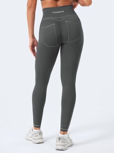 Yeoreo Coreflex Women Workout Scrunch Leggings Denim Look Gym Booty Lifting High Jeist Leggings Yoga Pants in Kuwait