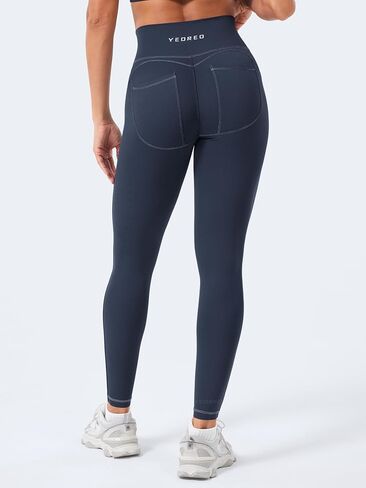 Yeoreo Coreflex Women Workout Scrunch Leggings Denim Look Gym Booty Lifting High Jeist Leggings Yoga Pants in Kuwait