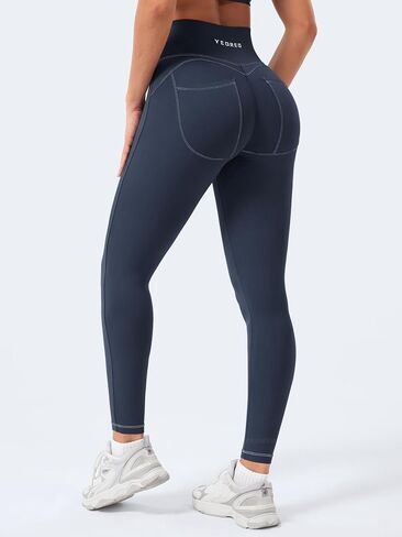 Yeoreo Coreflex Women Workout Scrunch Leggings Denim Look Gym Booty Lifting High Jeist Leggings Yoga Pants in Kuwait