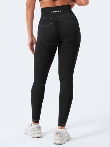 Yeoreo Coreflex Women Workout Scrunch Leggings Denim Look Gym Booty Lifting High Jeist Leggings Yoga Pants in Kuwait