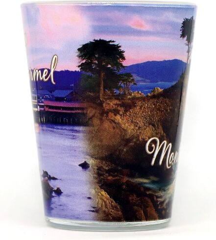 Monterey-Carmel California Photo Collage Shot Glass in Saudi Arabia