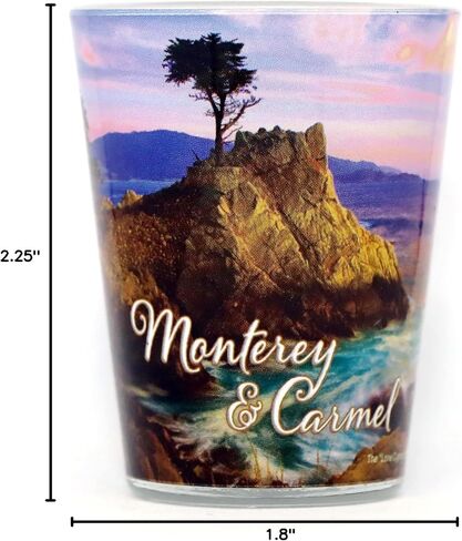 Monterey-Carmel California Photo Collage Shot Glass in Saudi Arabia