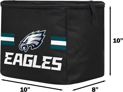 FOCO NFL Officially Licensed Primary Logo Team Stripe 6 or 12 Pack Soft Insulated Game Day Football Lunch Tote Cooler in Kuwait