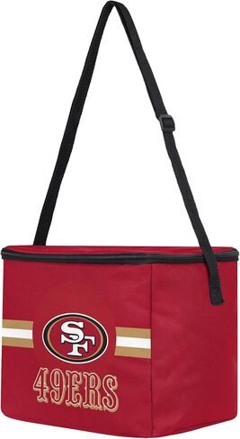 FOCO NFL Officially Licensed Primary Logo Team Stripe 6 or 12 Pack Soft Insulated Game Day Football Lunch Tote Cooler in Kuwait