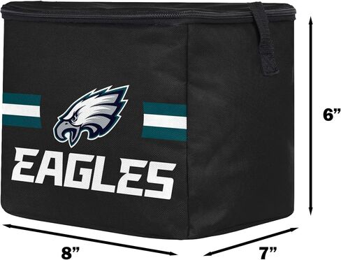 FOCO NFL Officially Licensed Primary Logo Team Stripe 6 or 12 Pack Soft Insulated Game Day Football Lunch Tote Cooler in Kuwait