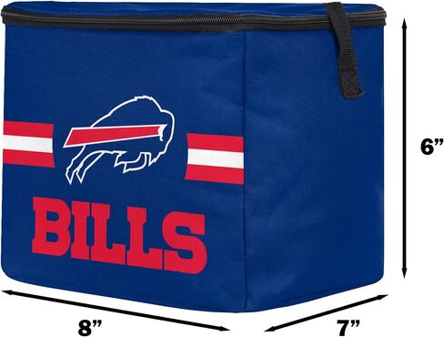 FOCO NFL Officially Licensed Primary Logo Team Stripe 6 or 12 Pack Soft Insulated Game Day Football Lunch Tote Cooler in Kuwait