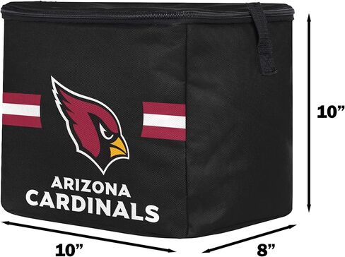 FOCO NFL Officially Licensed Primary Logo Team Stripe 6 or 12 Pack Soft Insulated Game Day Football Lunch Tote Cooler in Saudi Arabia