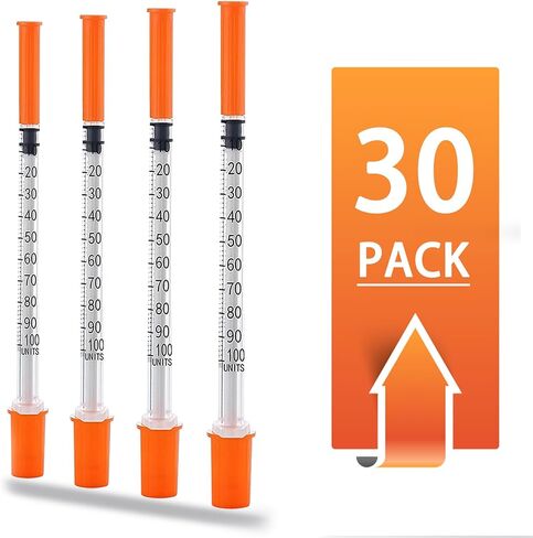 1ML Syringe with 31G 5/16" (8MM) Needle 30PACK, Lab Supplies, Individually Packaged (1CC 31G 5/16"-30PACK) in Saudi Arabia