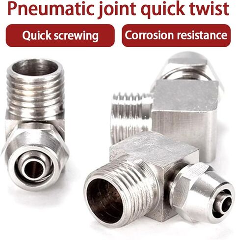 10Pcs KPL Pneumatic Fitting Quick Fast for 1/8 1/4 3/8 1/2 perslucht Fittings Air Hose Connector Tube OD 4 6 8 10 12MM Thread(KPL4-M5) in Saudi Arabia