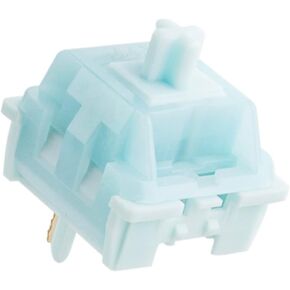 KTT Baby Series 5 Pin Linear Mechanical Switch Set, POM Stem, 45 Pieces for Mechanical Gaming Keyboard, Compatiable with MX Keycaps (White, 43gf Linear) in Kuwait