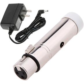 DMX512 Wireless 1Pcs Female Receiver XLR 2.4G LED Lighting for Stage PAR Party Light Lighting Control Silver