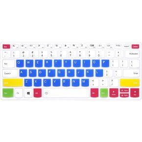 Silicone Keyboard Cover for Lenovo Ideapad 14 (NO Numric Keypad),14" IdeaPad 14 130 130S 330 330S S340 530S 730S S145 IdeaPad 1 Keyboard Protective Cover, 13.3" IdeaPad 730S-Candy Blue