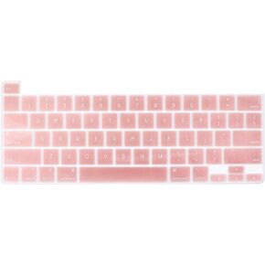 Silicone Keyboard Protective Cover Skin Compatible for 2022 2021 2020 MacBook Pro 13 inch M2/M1 Chip A2338 A2289 A2251 & 2020 2019 MacBook Pro 16 inch Retina Display with Touch ID Model A2141 (Black)