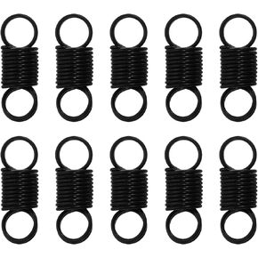 uxcell 20Pcs Beads Stopper, Mini Spring Clamps Bead Jewelry End Clasps Metal Beading Stoppers for DIY Jewelry Craft Making, Black