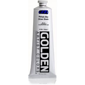 Golden Heavy Body Acrylic - Phthalo Blue Green Shade - 5 oz Tube