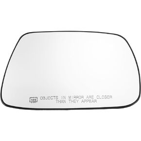 X AUTOHAUX Car Right Rearview Heated Side Mirror Glass for Jeep Grand Cherokee 2005-2010 5142874AA Replacement Heated Mirror Glass with Backing Holder