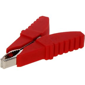 Heyiarbeit 2Pcs 50A Heavy-Duty Insulated Alligator Clips Battery Electrical Test Clips for Car Auto Vehicle Boat, Red Black