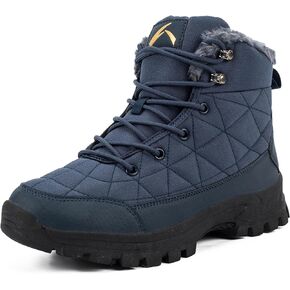 UPSOLO Men's Snow Winter Boots Lightweight Waterproof Fur Lined Anti-slip Cold Weather Shoes