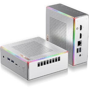 PELADN Gaming Mini PC, AMD Ryzen 7 7735HS (8C/16T, Up to 4.75GHz) Radeon 680M Win11 Pro, 32GB DDR5 4800Mhz RAM,1TB SSD, 4K HD, BT5.2, Dual HDMI, WiFi6 2.4G/5G, Small Desktop PC RGB Light in Kuwait