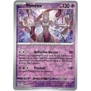 Pokemon - Mewtwo 150/165 151 - Reverse Foil - Single Card
