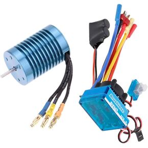 GoolRC 3650 4370KV 4P Sensorless Brushless Motor 45A Brushless ESC（Electric Speed Controller） 1/10 RC Off-Road Car