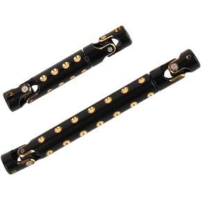 2PCS Brass Black Universal Joint Transmission Drive Shaft for Axial SCX24 Gladiator AXI00005 1/24 RC Crawler Car New Upgrade Parts