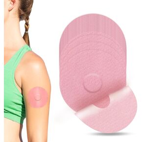 YOUSHARES 20PCS Libre 3 Adhesive Patches - 7-14 Days Long Stay Fixation Monitor Protection, Waterproof Overpatch CGM Stickers for Libre 3, Easy to Use Pre-Cut Adhesive Tape (Pink)