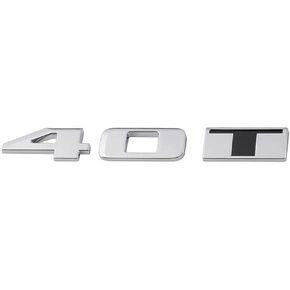 3D ABS Letter 25T Badge Nameplate Rear Fender Trunk Emblem Sticker Accessories for Cadillac XT4 XT5 XT6 CT4 CT5 CT6 XTS XT5 (25T Black)