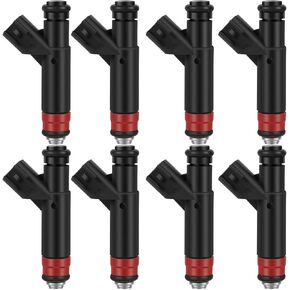 OCPTY Fuel Injector, 8pcs 2 Holes Replacement Fuel Injectors Engine Part fit for 2001 2002 2003 for Dakota Durango,2002 2003 for Ram 1500, 2001 2002 for Grand Cherokee 4.7L