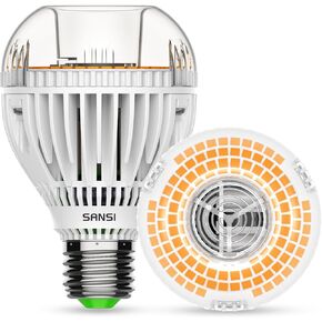 SANSI 300W Equivalent A19 LED Light Bulb, 4500 Lumens 3000K Light Bulbs, Non-Dimmable E26 LED Bulb with Ceramic Technology, 22.5 Years Lifetime, 30W Power Energy Saving for Home Workspace