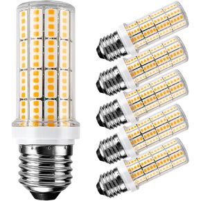 لمبة إضاءة LED 200 وات مكافئة 2500 لومن فائقة السطوع 5000 ك ضوء نهاري أبيض 20 وات لمبة LED E26/E27 قاعدة متوسطة للمنزل المرآب والمستودع الداخلي والخارجي LED لمبة إضاءة الذرة حزمة من 6