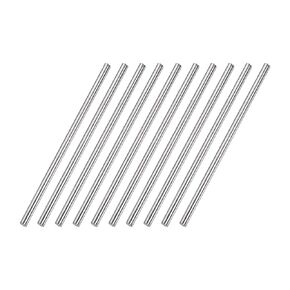 uxcell 4mm x 300mm 304 Stainless Steel Solid Round Rod for DIY Craft - 10pcs