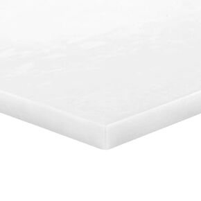 Othmro White POM Plastic Sheet 0.39"*7.87"*7.87" 1Pcs, Printable Rigid Durable Plastic Board Sheet Plastic Sheeting DIY Materials for Home Decor, Handcrafts (Matte & Textured Finish), Outdoor Use