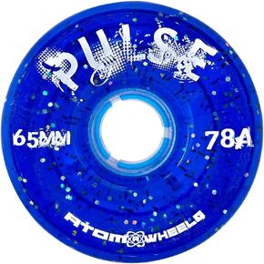 Quad Roller Wheels/Outdoor/Hardness 78A / 65x37 Glitter Blue Pulse Glitter / 8pk