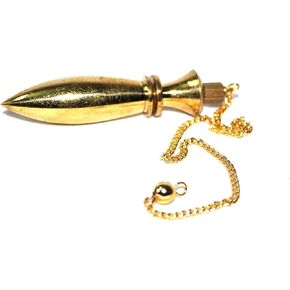 Jet Egyptian Karnak Brass Plated Ring Metal Pendulum Healing Dowsing Metaphysical Spiritual Answers Jet International Crystal Therapy Image is JUST A Reference