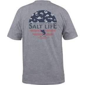 Salt Life Men's Salty Honor Bones Short Sleeve Tee