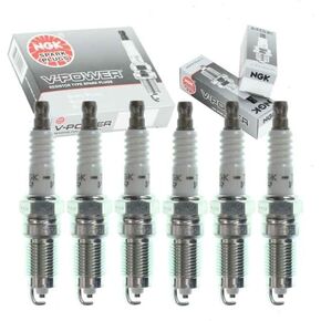Sixity Auto 6 pc NGK V-Power Spark Plugs, Compatible with Ford Ranger 4.0L V6 2001-2011